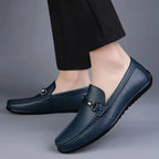 Almeria Men's Metal Bit Leather Loafers