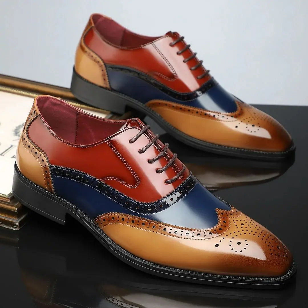 Ashworth Men's Cambridge Leather Brogue Dress Shoes