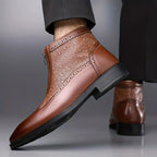 Belmont Men's Ostrich Leather Boots