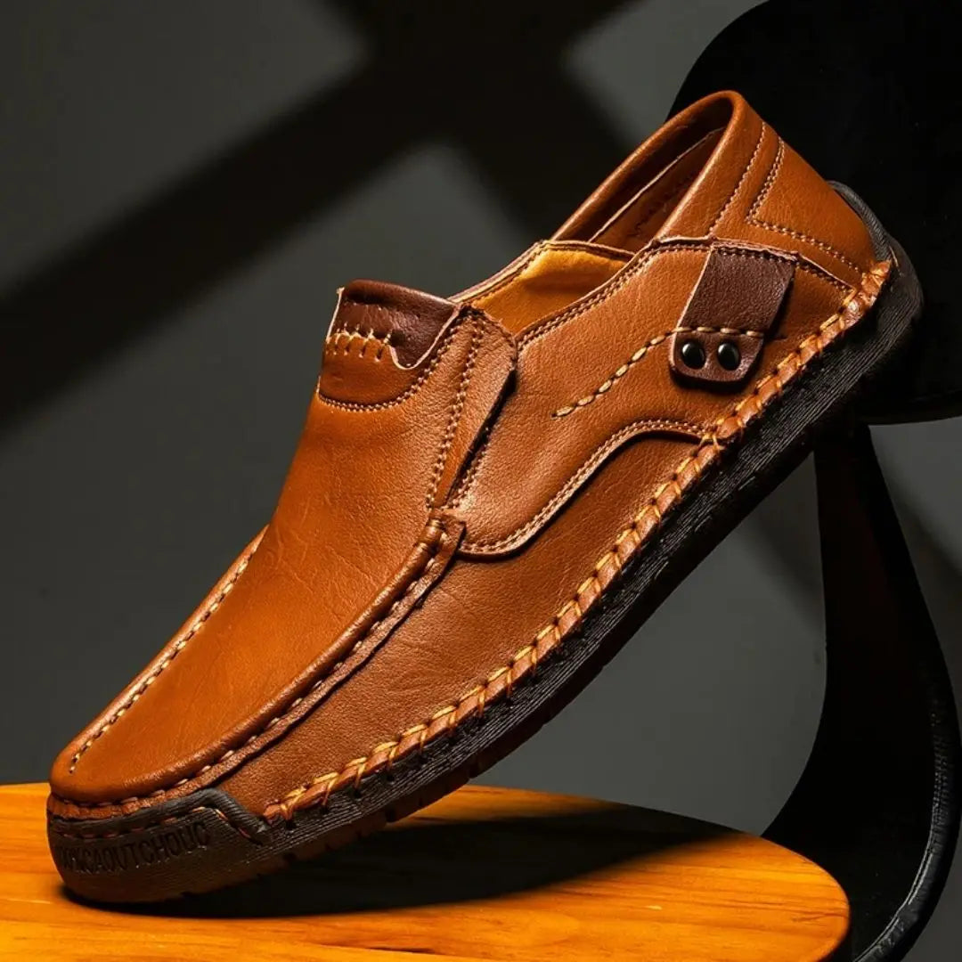 Callahan Men's Nero Leather Loafers