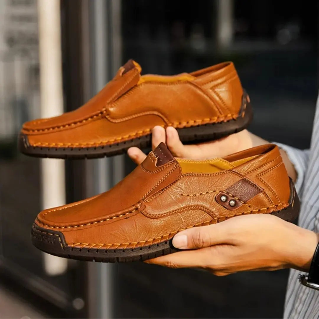 Callahan Men's Nero Leather Loafers