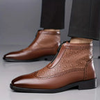 Belmont Men's Ostrich Leather Boots