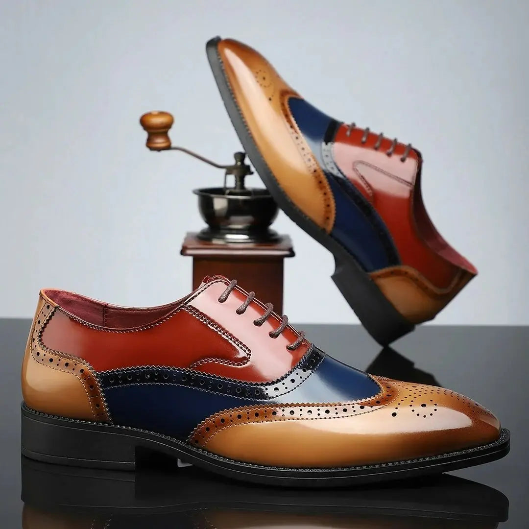 Ashworth Men's Cambridge Leather Brogue Dress Shoes
