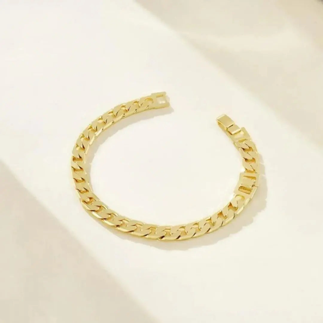 2pc 14k Chunky Link Anklets