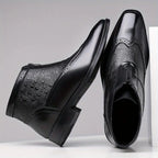 Belmont Men's Ostrich Leather Boots