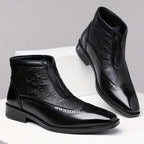Belmont Men's Ostrich Leather Boots