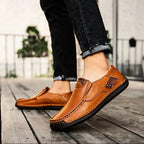 Callahan Men's Nero Leather Loafers