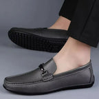 Almeria Men's Metal Bit Leather Loafers