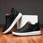 Robert Johnson Men's Leather Mid-Top Sneakers