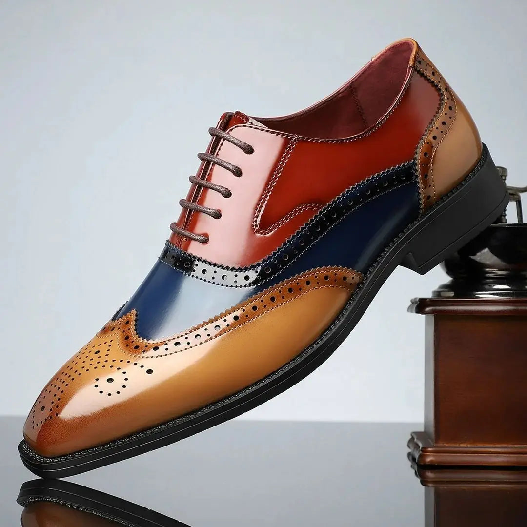 Ashworth Men's Cambridge Leather Brogue Dress Shoes