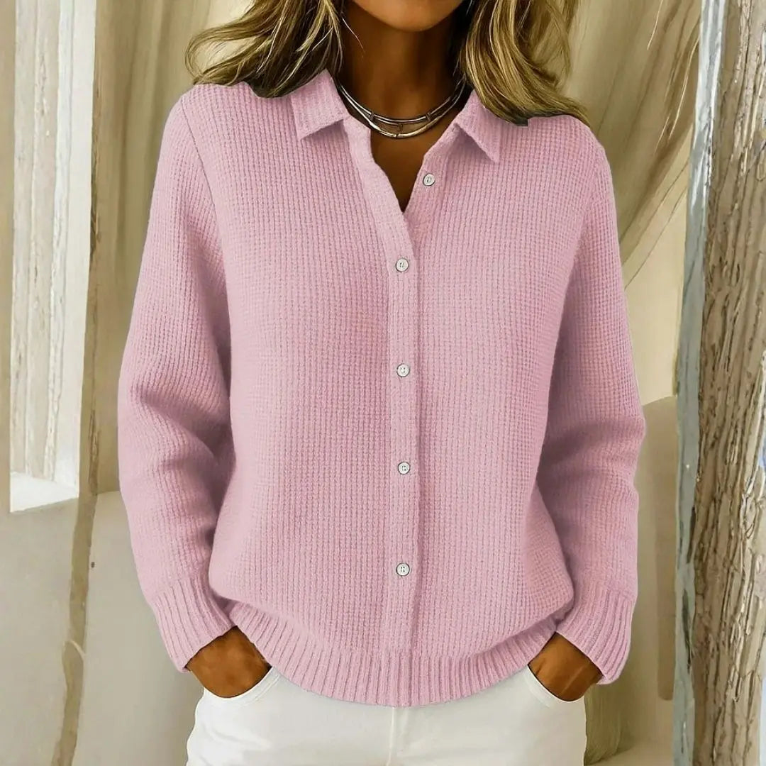 Women's Cozy Knit Longline Button-Front Cardigan