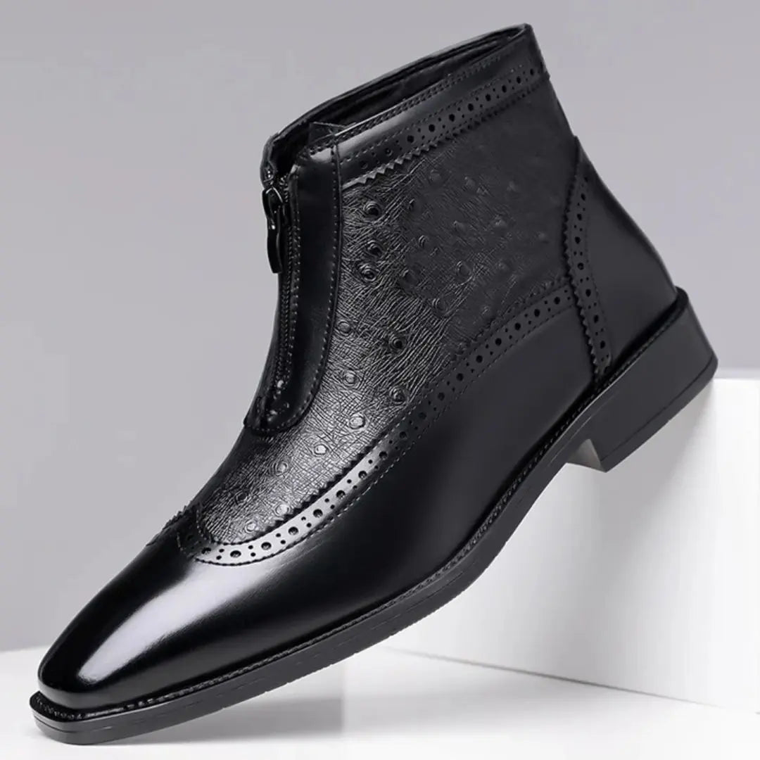 Belmont Men's Ostrich Leather Boots