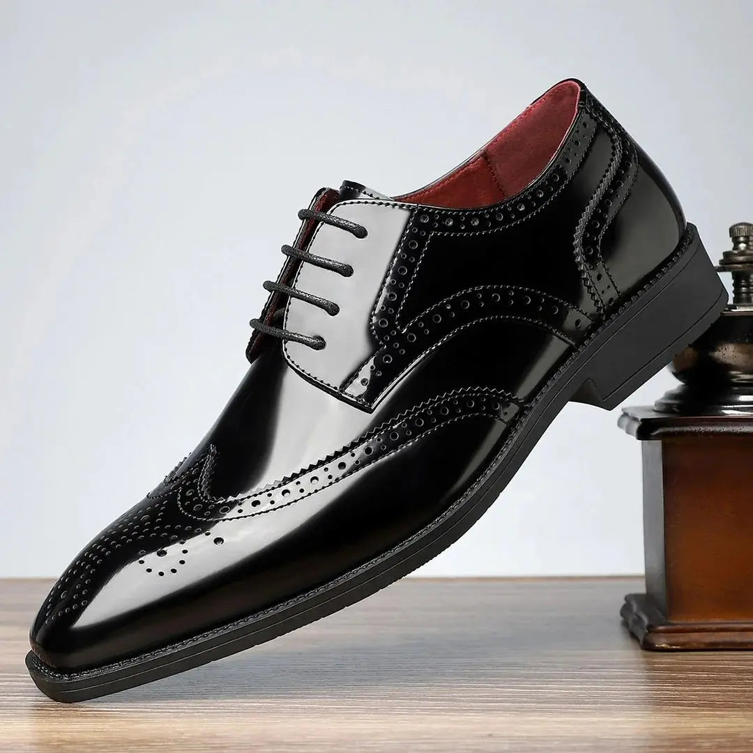 Ashworth Men's Cambridge Leather Brogue Dress Shoes