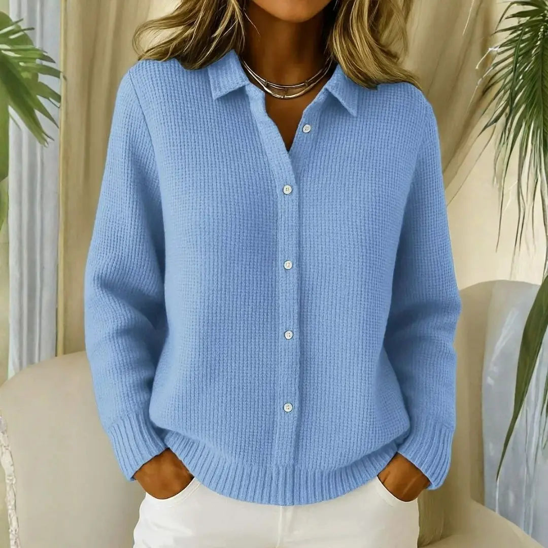 Women's Cozy Knit Longline Button-Front Cardigan