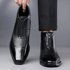 Belmont Men's Ostrich Leather Boots