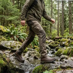 MANTRAFF Men's Genuine Leather Slip-On Walking Boots