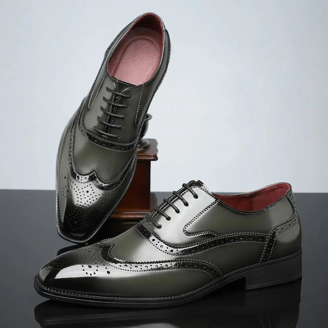 Ashworth Men's Cambridge Leather Brogue Dress Shoes