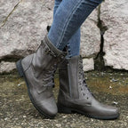 Brandy Women's Leather Lace-Up Boots