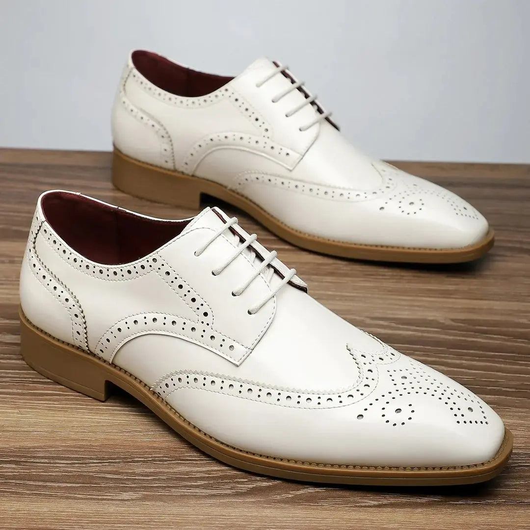 Ashworth Men's Cambridge Leather Brogue Dress Shoes