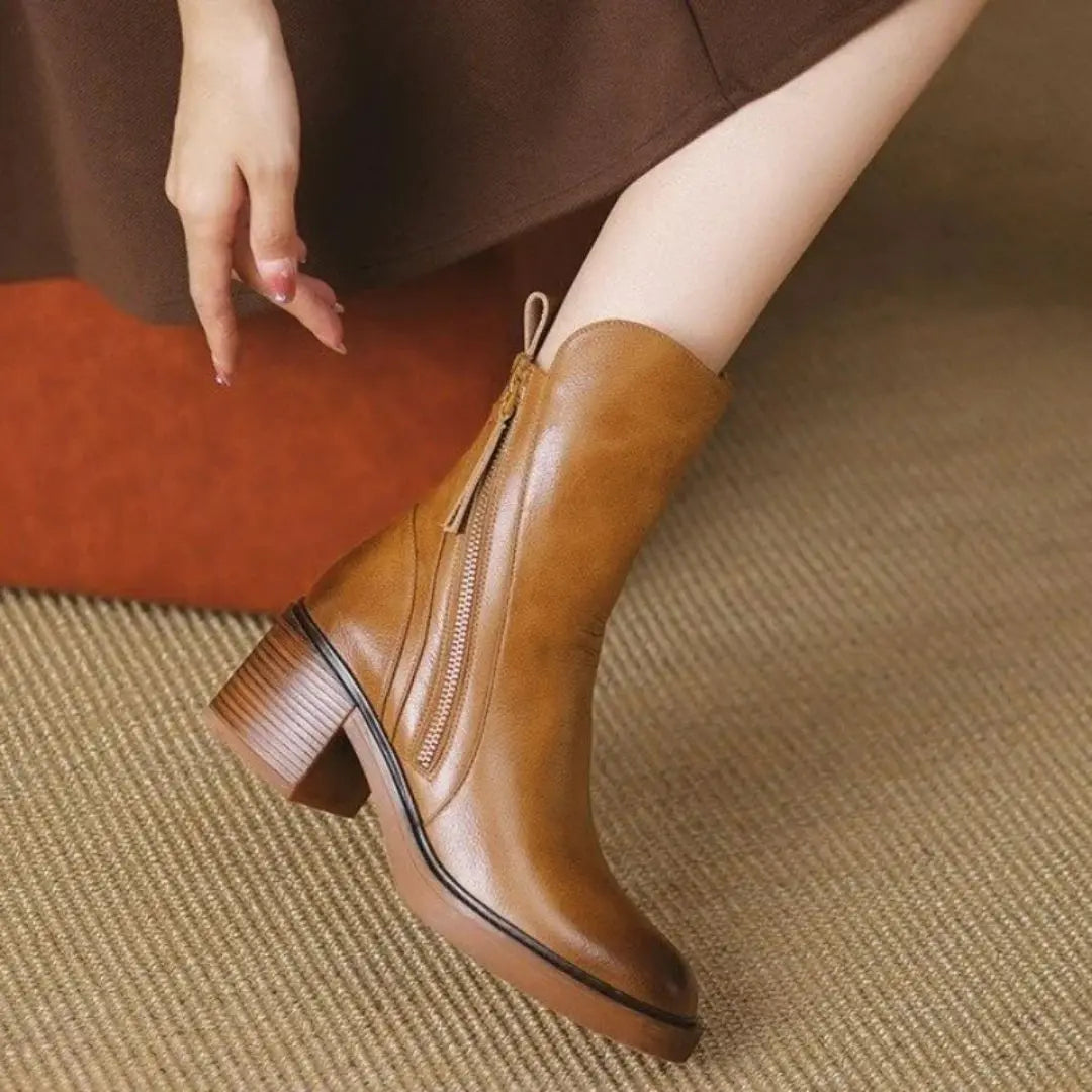 Selene Women's Leather Ankle Boots
