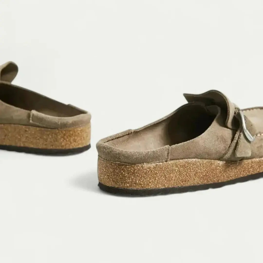 Bellamie Women's Suede Buckle Mules