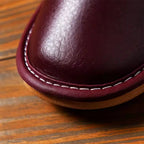 Aegina Men's Leather Slip-On Slippers