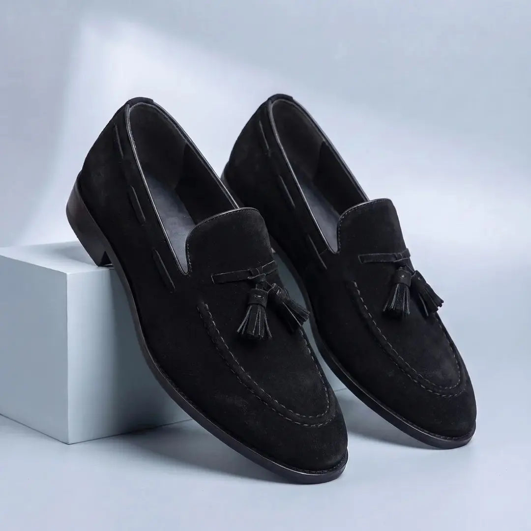 Castellan Men's Suede Tassel Flats