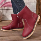 Women's Insulating Water-Resistant Vegan Leather Ankle Boots