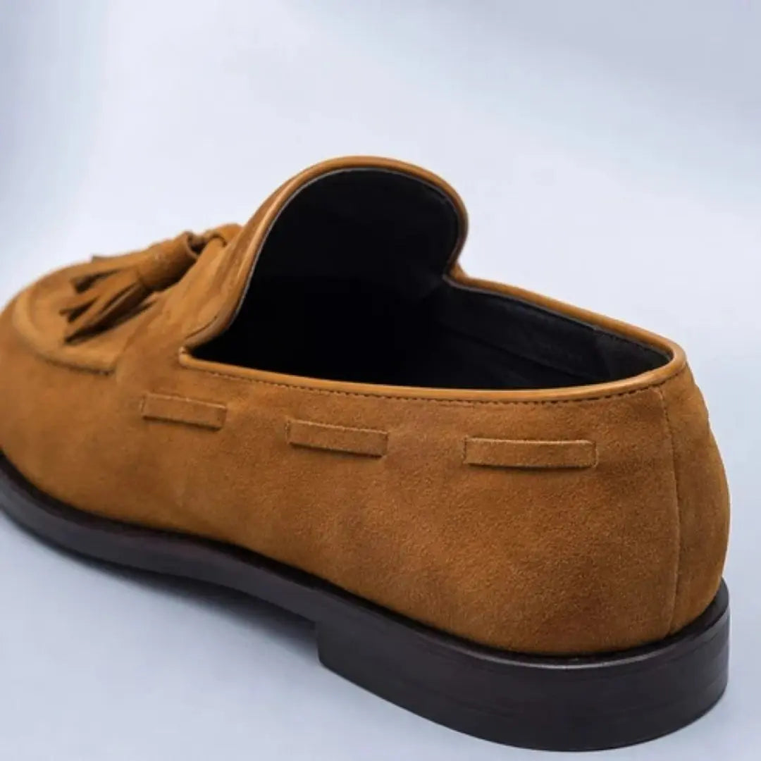 Castellan Men's Suede Tassel Flats
