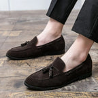 Castellan Men's Suede Tassel Flats