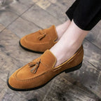 Castellan Men's Suede Tassel Flats