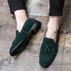 Castellan Men's Suede Tassel Flats