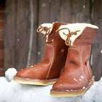 Women's Insulating Water-Resistant Vegan Leather Ankle Boots
