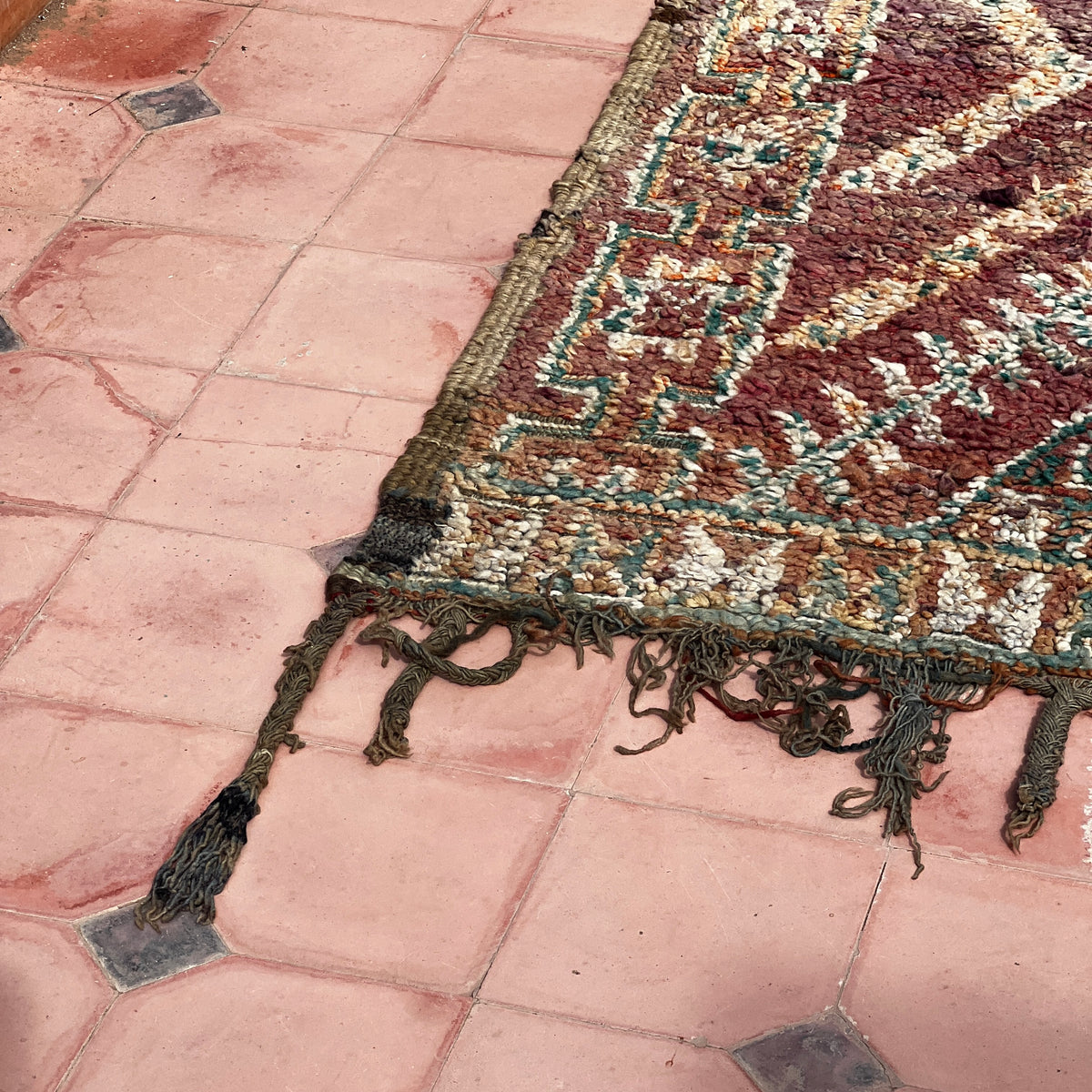Vintage Beni Mguild Rug 10.17 ft × 6.07 ft