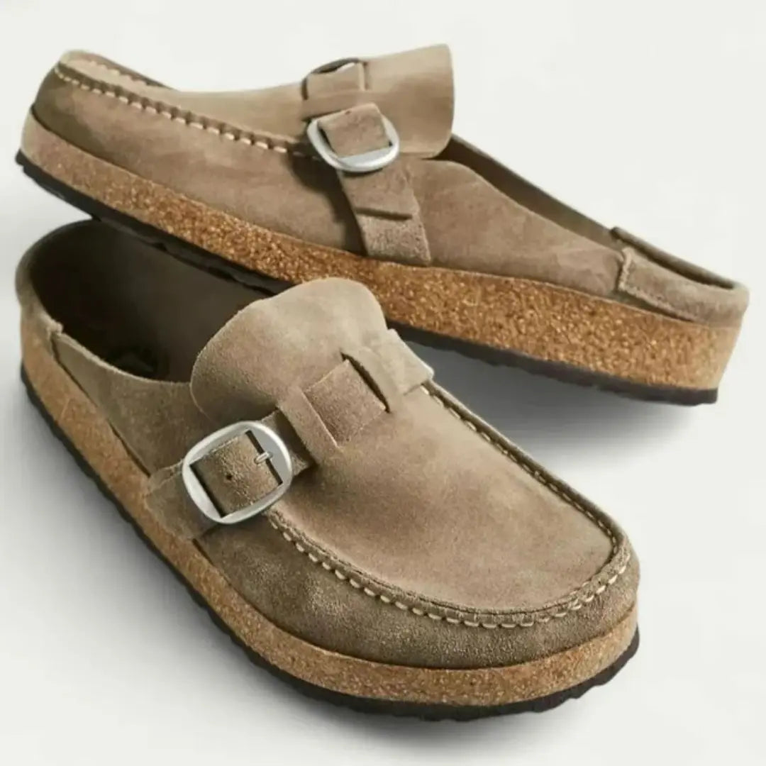 Bellamie Women's Suede Buckle Mules
