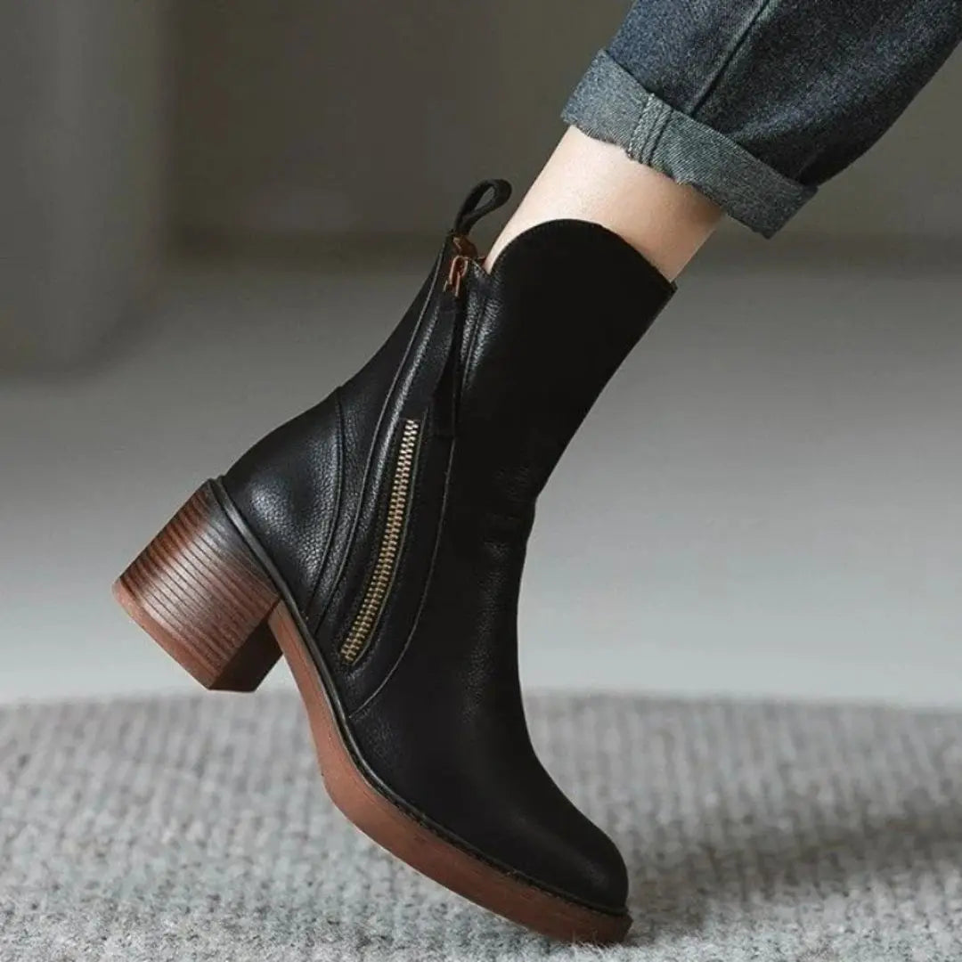Selene Women's Leather Ankle Boots