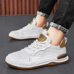 Lusso Italiana Men's Genuine Leather Sneakers