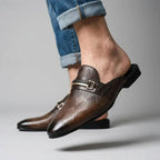 Giancarlo Men's Genuine Leather Horsebit Mules