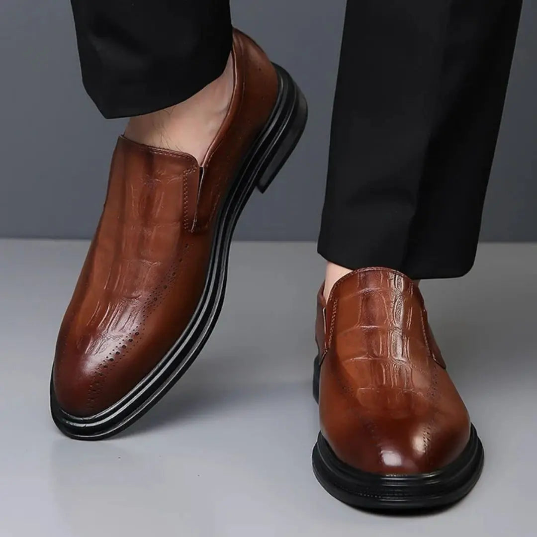 Giorgio Men's Leather Brogue Loafers