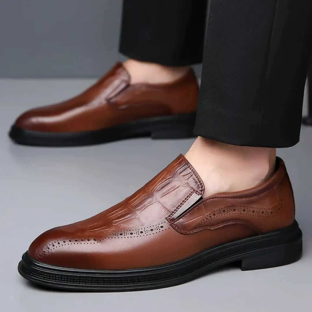 Giorgio Men's Leather Brogue Loafers