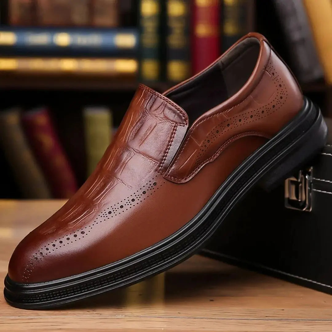 Giorgio Men's Leather Brogue Loafers