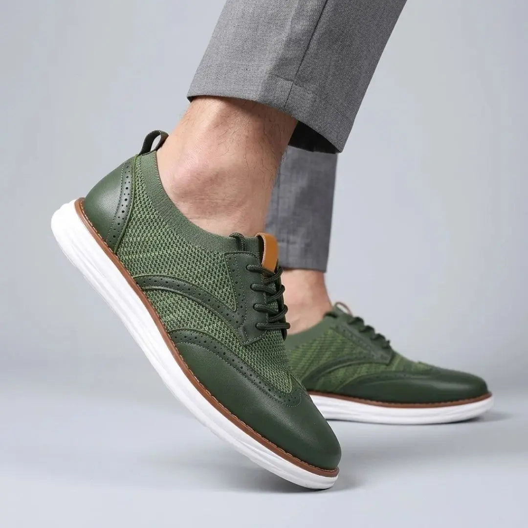 Hudson Men's Brogue Hybrid Knit Sneakers