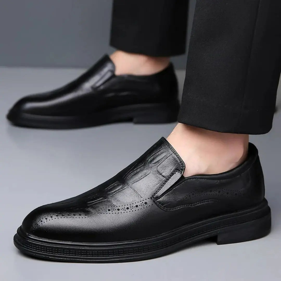 Giorgio Men's Leather Brogue Loafers