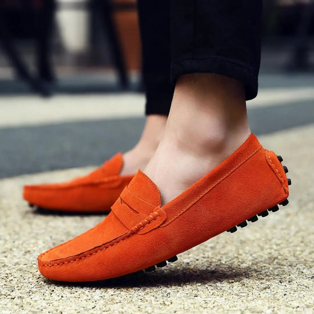 Antibes Men's Suede Penny Loafers