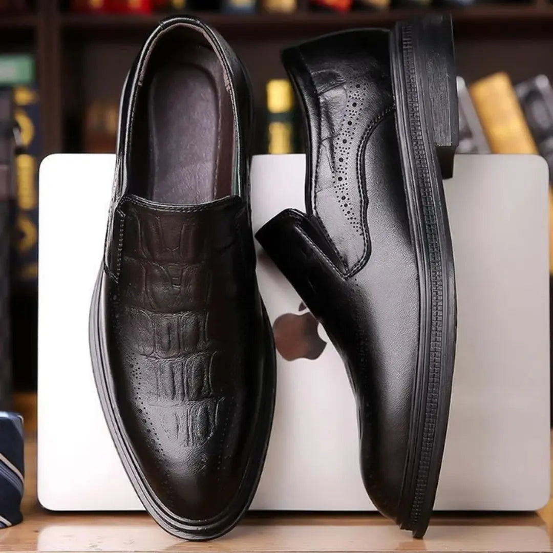 Giorgio Men's Leather Brogue Loafers