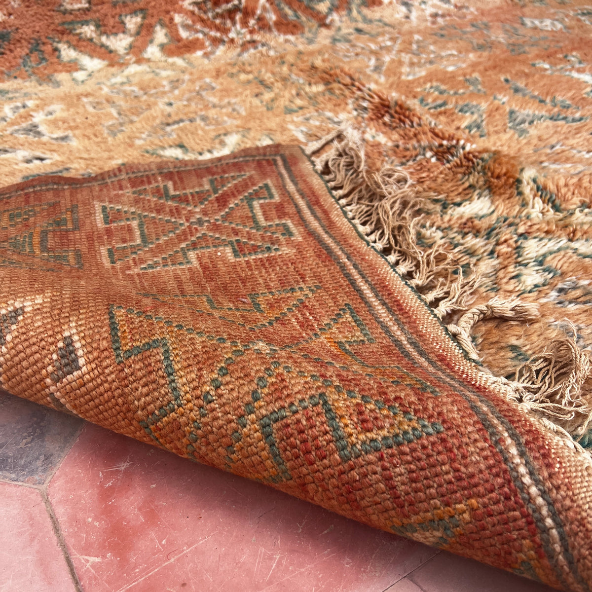 Vintage boujaad Rug 8.53 ft × 4.92 ft
