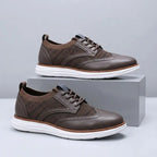 Hudson Men's Brogue Hybrid Knit Sneakers