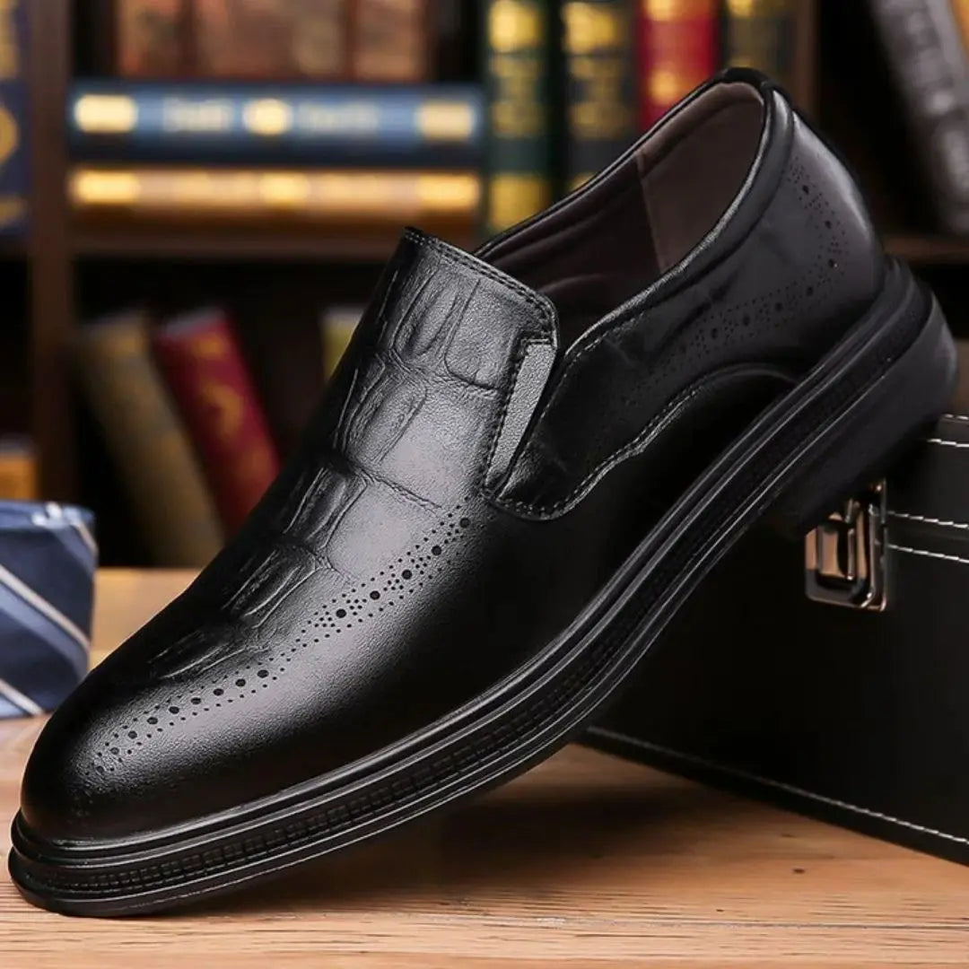 Giorgio Men's Leather Brogue Loafers
