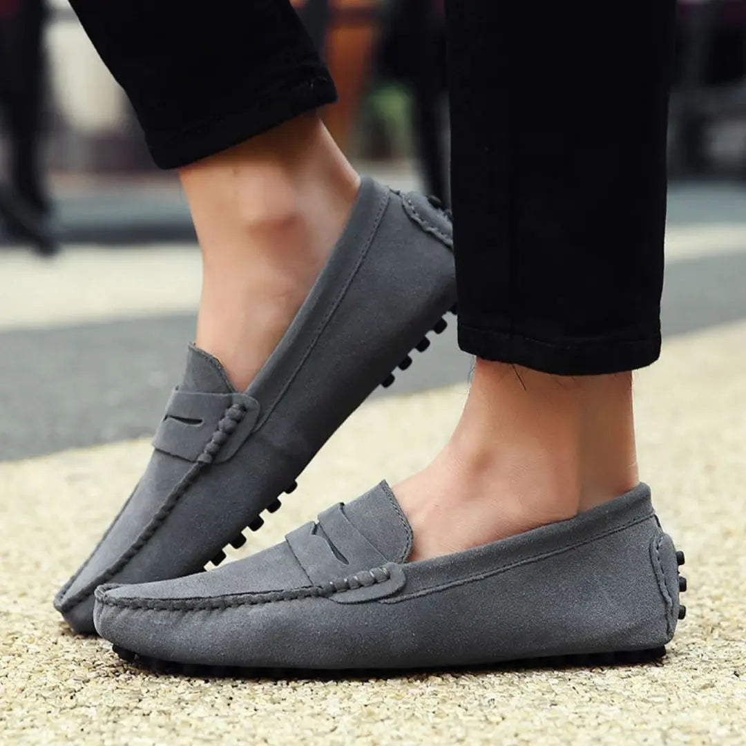 Antibes Men's Suede Penny Loafers