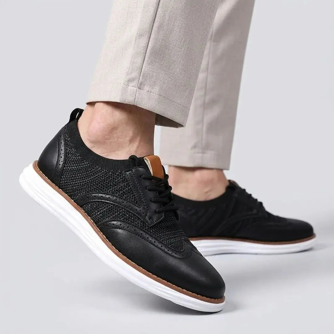 Hudson Men's Brogue Hybrid Knit Sneakers